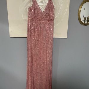 Southern fried chics long sequin dress size m
